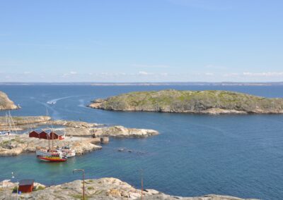 bird's eye photography of island